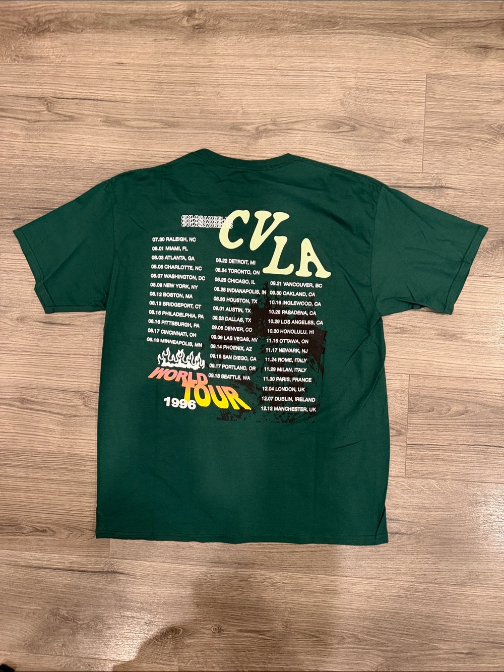 Civil LA CVLA World Tour 1996 Tee Men’s Size Large